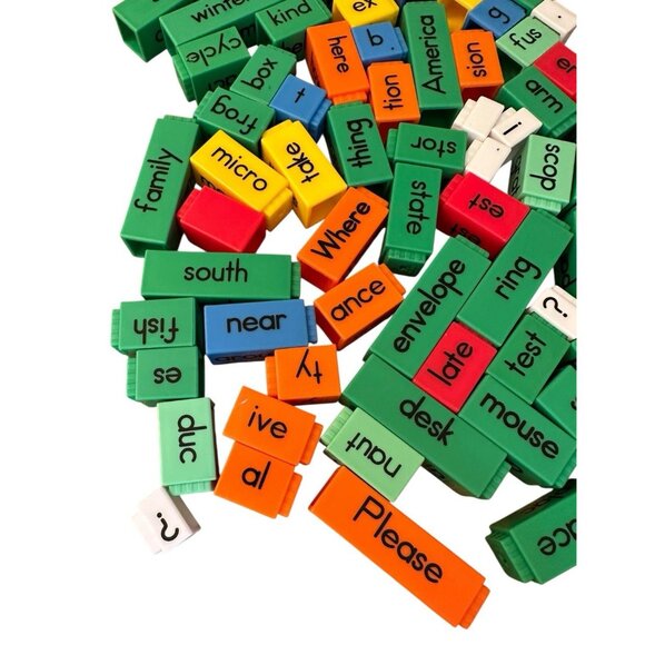 Cruisenaire Reading Rods Phonics Simple Sentences 82 Blocks Homeschool - Picture 2 of 4